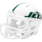 New York Jets Riddell 2026 White Out Alternate Speed Mini Helmet