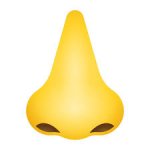 Nose emoji icon in PNG, SVG